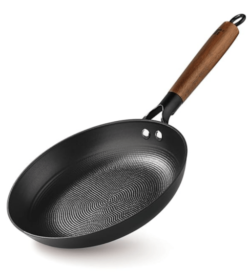 BERGNER Odin 28cm Cast Iron Frypan, Pre-Seasoned, for Searing/Browning/Frying/Sauteing/Serve, Rust Proof Lightweight Iron, Enamel Finish, Metal Spatula Safe, Induction Bottom and Gas Stove Ready